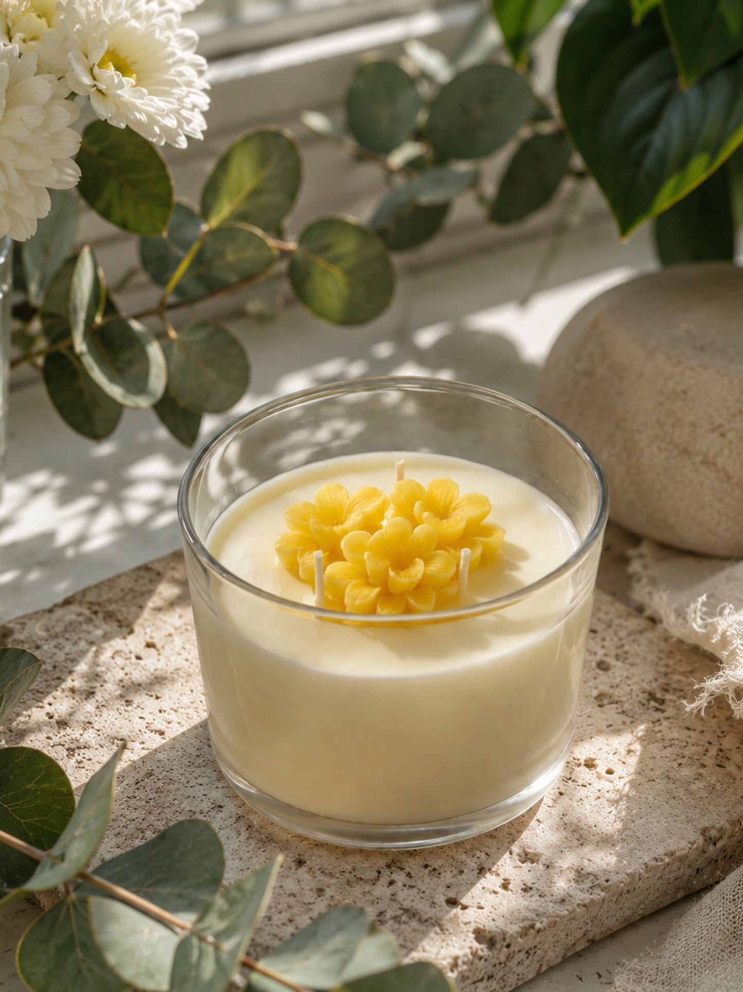 Buy Natural Orange Scented Soy Wax Candle Handmade Jar Candle for Relaxation